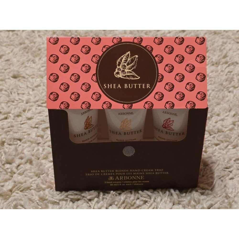 Shea Butter Blends Hand Cream Trio Arbonne Moisturizing Skincare Gift Set